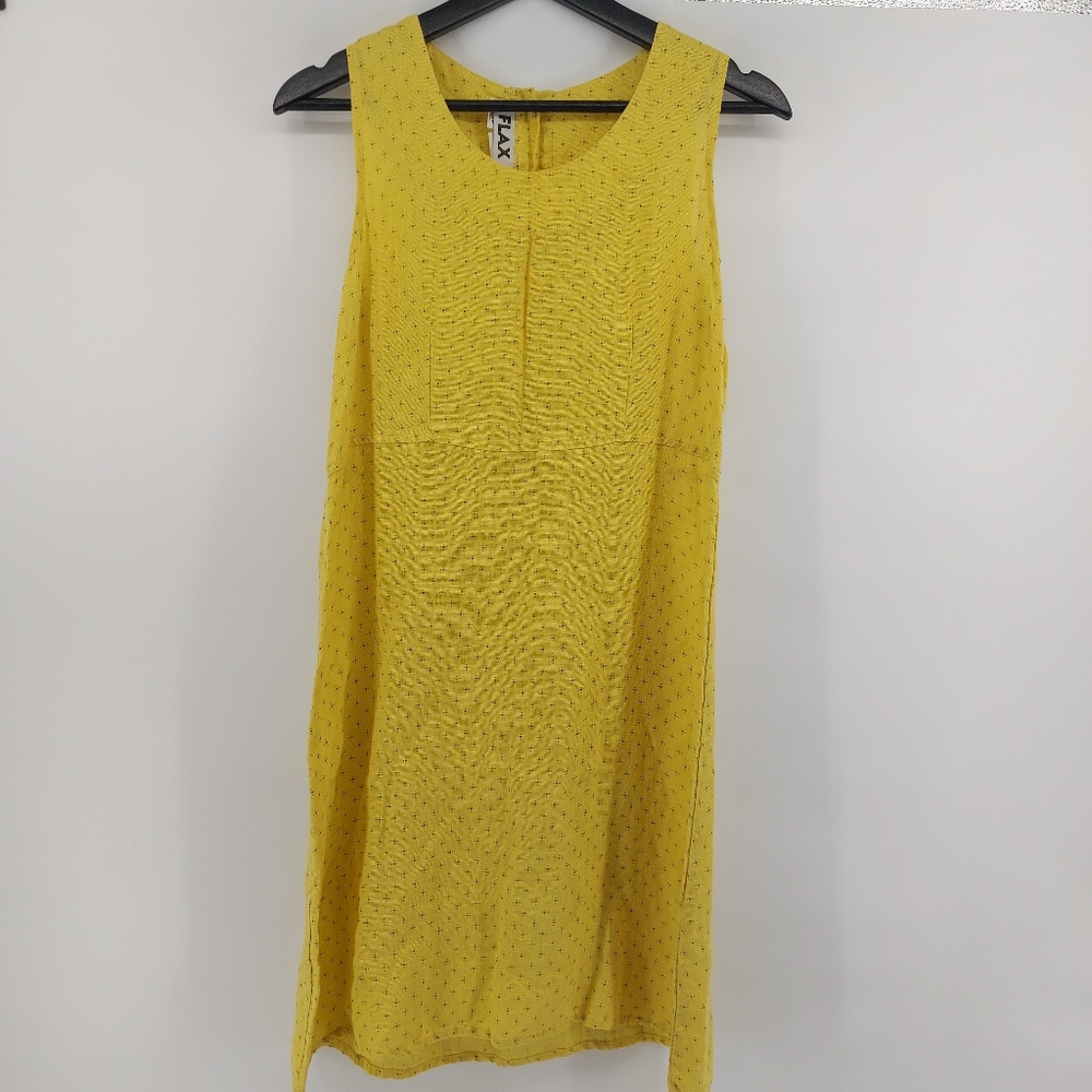 Flax Linen Loose Fitting Sundress MEDIUM Petite